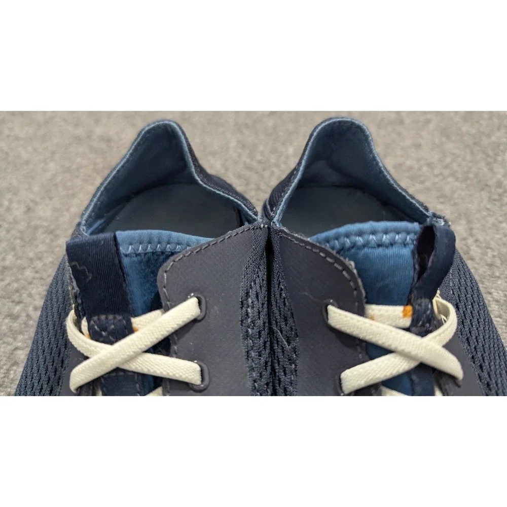 OluKai Moku Pae Boat Sneaker Shoes Mens 9 Blue White Mesh Travel Low Top